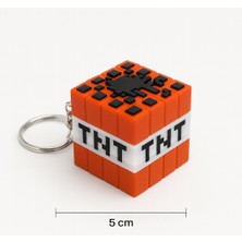 Middles&niddles Collection Minecraft Tnt Blok Anahtarlık – 3D Tasarım, Oyun Temalı Anahtarlık, Hediye ve Koleksiyon