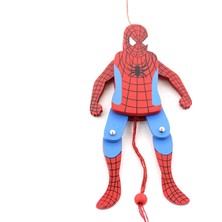 Novytech Ahşap Salanan Örümcek Adam Figürü ALK1195 - Lisinya