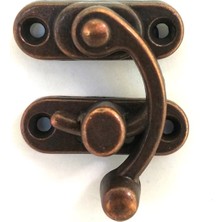 Skygo Yay Gözü, Ahşap Kutu Klipsi - Büyük 37X45 Mm, Antik, 1 Adet