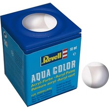 Revell - Su Bazlı Maket Boyası Clear Mat 18 ml (36102) + Revell, Fırça Ölçü 6 (39648)