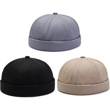 Rupen Kraft 3 Lü Set %100 Pamuk Cap Ayarlanabilir Docker Şapka Yazlık Takke Şapka Retro Şapka Takke Şapka