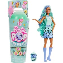 Barbie Pop Reveal Bubble Tea Serisi HTJ18 - Green Tea HTJ21 + 5 Barbie Oyuncağı