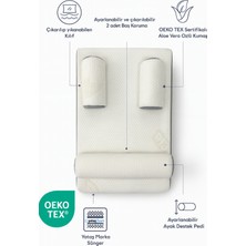 Saby 15° Açılı Modüler Bebek Reflü Yatağı – Aloevera Kumaş – 4’ü 1 Arada – Yıkanabilir Kılıf