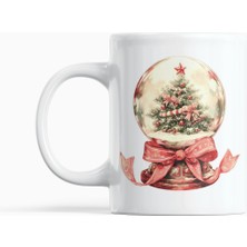 Nino Store Yılbaşı Kar Küresi Tasarım Kupa Bardak – Yeni Yıl Hediyesi Çam Ağacı 300 ml