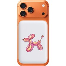 Senada iPhone 11 12 13 14 15 16 17 Pro Max Plus 4000 Mah Magsafe Powerbank Kablosuz Şarj Balon Köpek