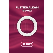 Moud's Rustik Perde Halkası Beyaz Renk