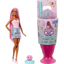 Barbie Pop Reveal Serisi Bebek ve Aksesuar Seti, Atıştırmalık Serisi, Lolipop Düşkünü Şeker Kız ve Evcil Ha... + 3 Barbie Oyuncağı