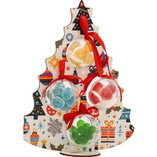 Candyzoo Çam Ağacı Dört Gözlü Yeni Yıl Şekerleme Kutusu