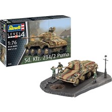 Revell-Model KIT-234/2 Puma + Revell - Su Bazlı Maket Boyası Sarı Mat 18 ml (36115) + 3 Revell Set