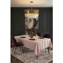 Finezza Kristal Monoray Kumaş Pudra Masa Örtüsü  Dikdörtgen 140x200 cm - 765
