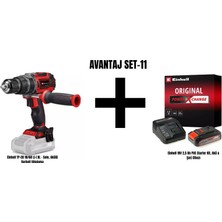 Einhell Set-11 (Einhell Tp-Cd 18/60 Li-I Bl - Solo, Akülü Darbeli Vidalama+Einhell 18V 2,5 Ah Pxc Starter Kit, Akü & Şarj Cihazı)
