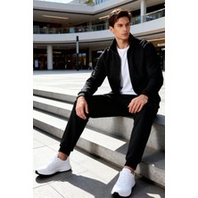 Air Jones Hugo Siyah Jogger Erkek Eşofman Takım - 85198