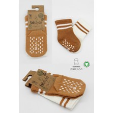Blumi Kids Çemberli Kaymaz Organik Soket Çorap (2’li Paket)