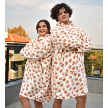 Pabtex Giyilebilir Battaniye – Kapüşonlu Oversize Peluş Rahatlık