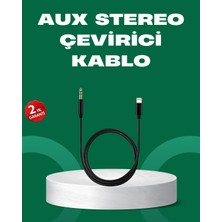 To 3.5mm Aux Ses Dönüştürücü Kablo 1 Metre Uyumlu