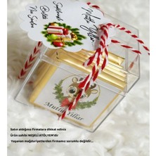 Özbience Yılbaşı Temalı Mika Kutu Içinde 5 Adet Çikolata Hediyesi