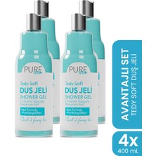 Pure With E Vitamin Topçuklu Okyanus Özlü Hyaluronik Asitli Duş Jeli – 4X400 ml