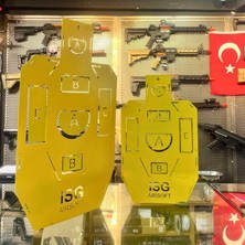 Isg Aırsoft Metal Hedef - Sarı 59.5 x 35.5 cm - Büyük