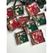 Özbience Yılbaşı Hediyelik Anahtarlık, Kahve ve Çikolata Seti (20 Adet)