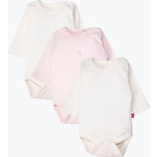 Bebetto Uzun Kollu Body 3lü (Cute Bunny) Pembe