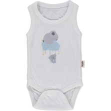 Bebetto Organik Süprem Double Atlet Body Ay (Organıc Stars And Koalas) Ekru