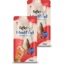 Reflex Plus Meat Fillet Yetişkin Kediler Için Ödül Maması Uskumru 30 gr Ikili Paket