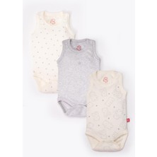 Bebetto Atlet Body 3lü (Cute Bear) Gri Melanj