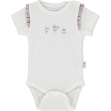 Bebetto Ajurlu Kısa Kollu Body Ay (Nature) Mor