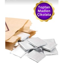 Özbience 3 kg Gümüş Sargılı Sütlü Madlen Çikolata Hediye