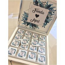 Özbience 32'li Karton Söz ve Nişan Çikolatası Seti, Boşluk ve Bohça Şıklığı