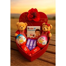 Özbience Sevgiliye Çikolata ve Hediye Seti, Kalpli Kutuda Efsanevi Tat