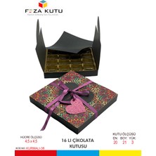 Özbience Kalpli Çikolata ve Pasta Kutusu, 14 Şubat Hediye Kutusu, Şık Paket