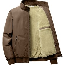 Ghassy Co. Ghassy Co Erkek Su Itici Içi Peluş Astarlı Ultra Isı Yalıtımlı Dik Yaka Mont