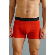 L-KOM %100 Pamuk Koton Rahat Kalıp Dikişsiz Boxer