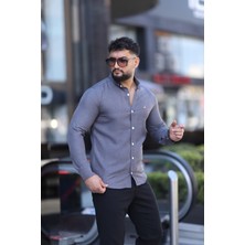 L-KOM Business Class Klasik Yaka Kolay Ütülenebilir Gömlek