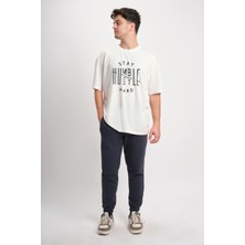 We&Me 100% Pamuk Baskılı Oversize Geniş Kalıp Tişört