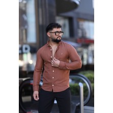 L-KOM Business Class Klasik Yaka Kolay Ütülenebilir Gömlek