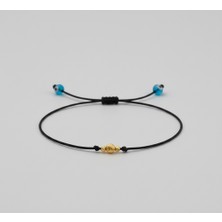 Altıncık 14 Ayar Altın Dorika Top Ipli Bileklik