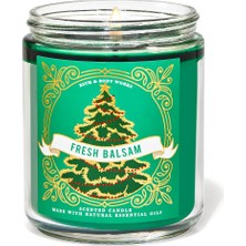Bath & Body Works Fresh Balsam Küçük Boy Mum 198 G