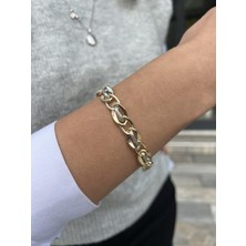 Tep's Jewellery Hallow Gümüş Burgu Zincirli Bileklik