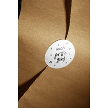 Fark Kutu Reach For The Stars Yuvarlak Dekoratif Etiket Sticker 4 cm – 108 Adet
