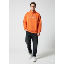 Ribana Classic Unisex Regular Fit Fermuarlı Yumuşak Dokulu Üç Iplik Uzun Kollu Sweatshirt