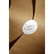 Fark Kutu Tadını Çıkar Yuvarlak Dekoratif Etiket Sticker 4 cm – 108 Adet