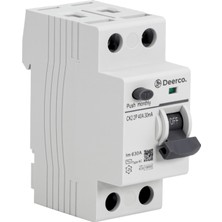 Deerco 30 Ma 2 Kutuplu 32 Amper Mekanik Kaçak Akım Koruma Rölesi (Ağır Hizmet)