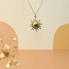 Nova Grup Güneş Figürlü 14 Ayar Altın Kolye