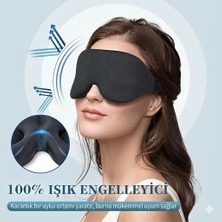 Mavera 3D Tasarımlı Işık Engelleyici Uyku Bandı