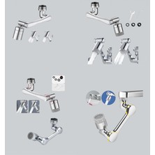 LTG Nova Esnek 1080° Musluk Başlığı 3 Eklemli Hareketli Su Modlu Lavabo Aparatı