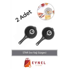 Eynel 2 Adet Sıvı Yağ Süzgeci, Asılabilir Saplı Sıvı Yağ Süzme Aleti (Asortili)