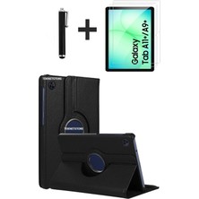 TekNetStore Samsung Galaxy Tab A11 Plus 2025 Kılıf Ekran Koruyucu Kalem Seti 360 Dönebilen Kapak Ön Arka Koruma