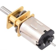 Pololu Mikro Metal Redüktörlü Hp (Yüksek Güçlü) Motor - 6V 100RPM Dual Şaft PL-2218